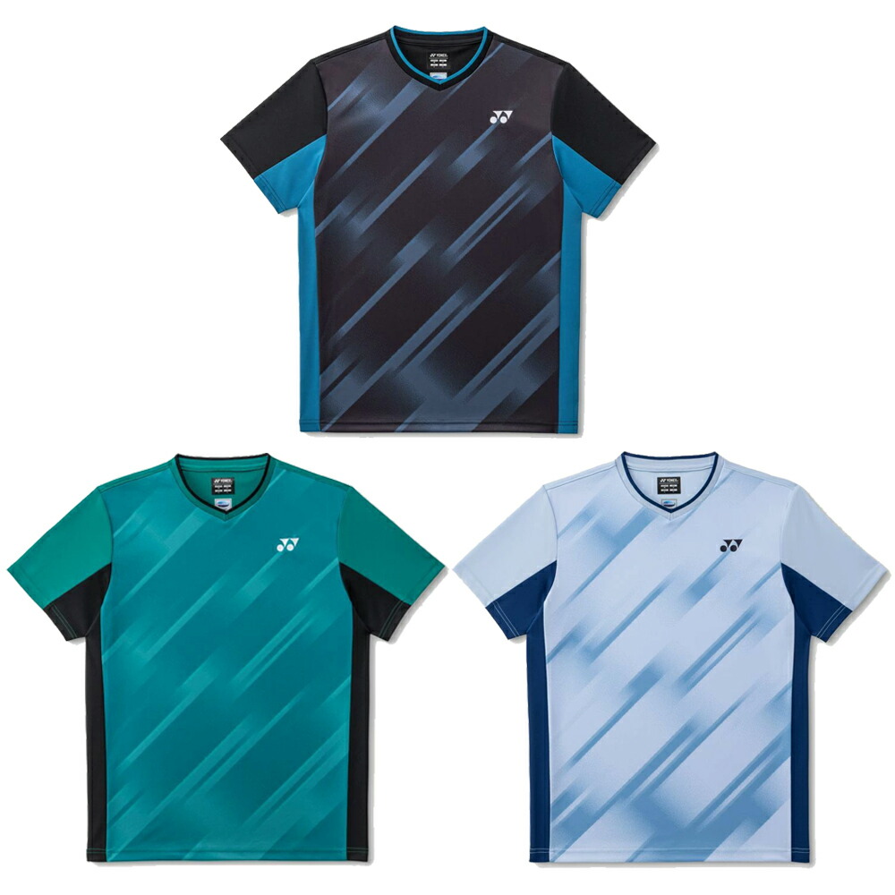 [ネコポス送りとどける]【YONEX ヨネックスお召しもの ソフトテニスバドミントンウェア 取り組みプルオーバー 半袖トップス】ユニゲームシャツ (填まる表現スタイル) (10745)