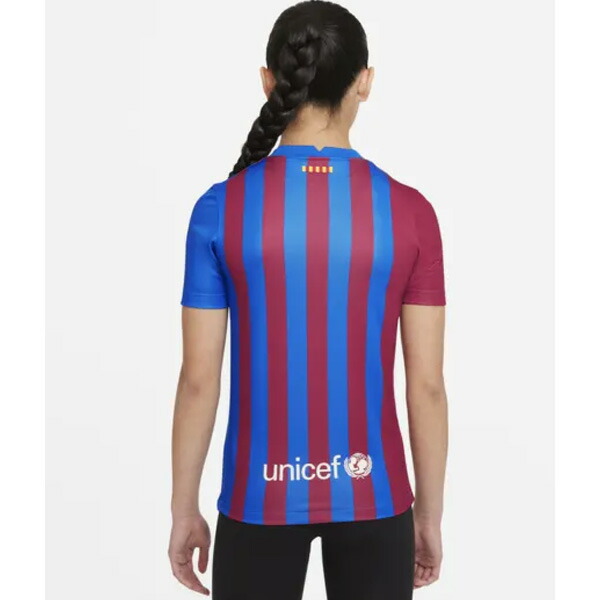 送料無料 Nike Jr Fcバルセロナ 21 22 ホーム レプリカユニフォーム 半袖シャツ Cv22 428 Nike ナイキ ジュニア レプリカウェア Rvcconst Com