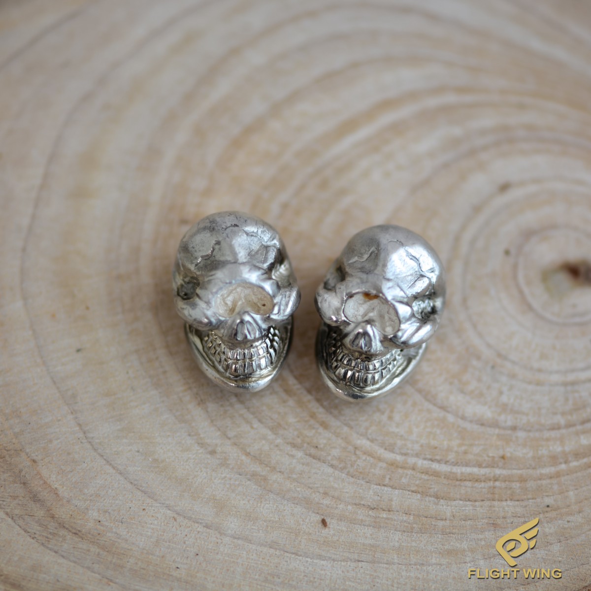 【Stop Light 立ちふさがる点火装置】2 Skull Shoe Buckles / スカルシューバックル【新品】