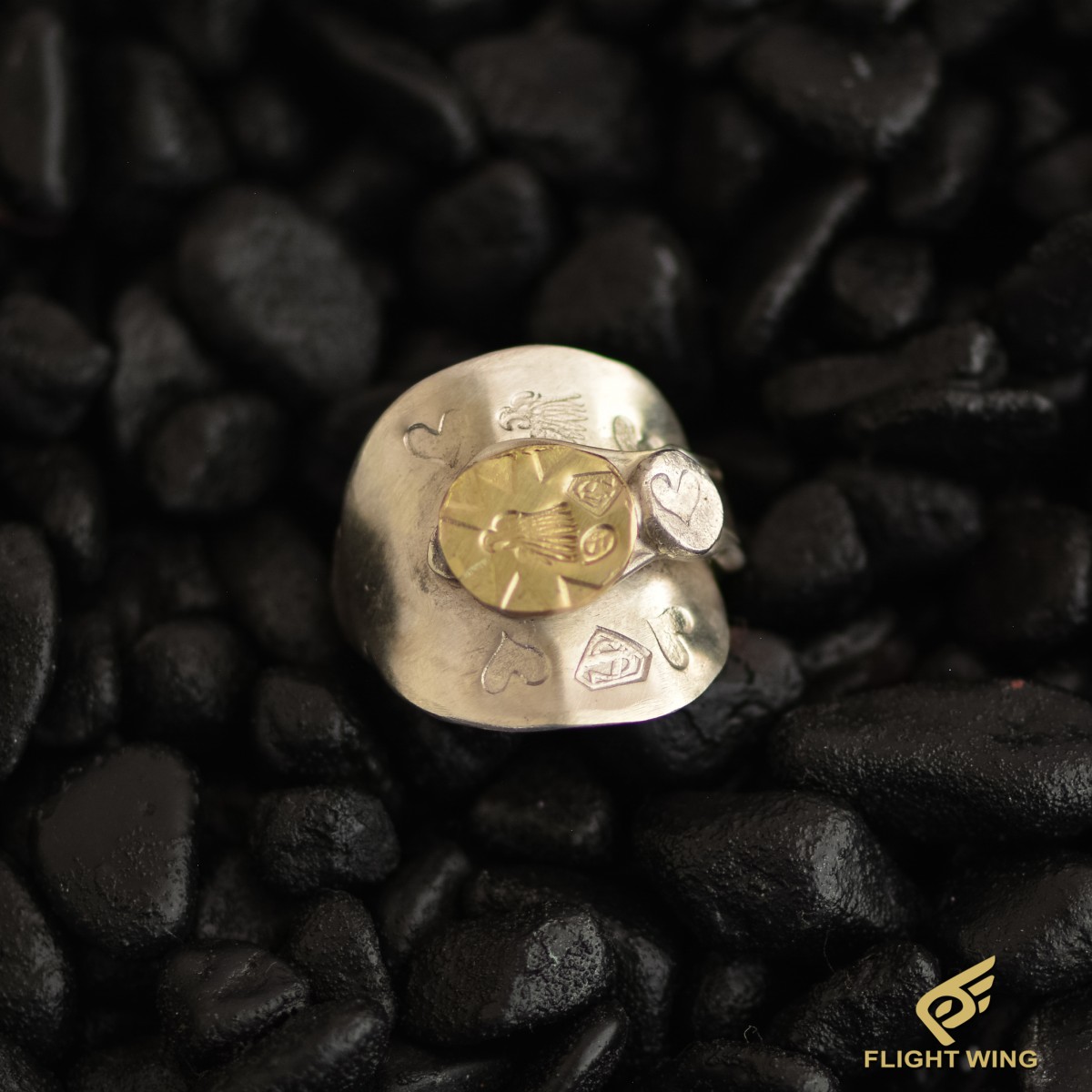 STOPLIGHT ストップライト　k18 スカル　リング STOP LIGHT ストップライト K18 Skull Ring 全金スカルリング