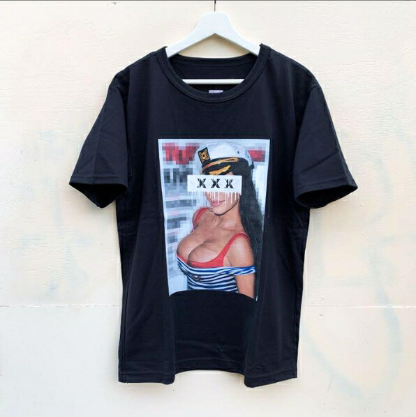 【GOD SELECTION XXX】 ボックス席ロゴタイプ 写真絵プルオーバー 半袖【新品】