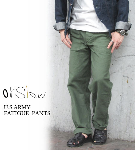 【交換往復送料無料】 オアスロウ orslow メンズ ファティーグパンツ US ARMY FATIGUE PANTS ベイカーパンツ 日本製〔FL〕【楽ギフ_包装】【対応】