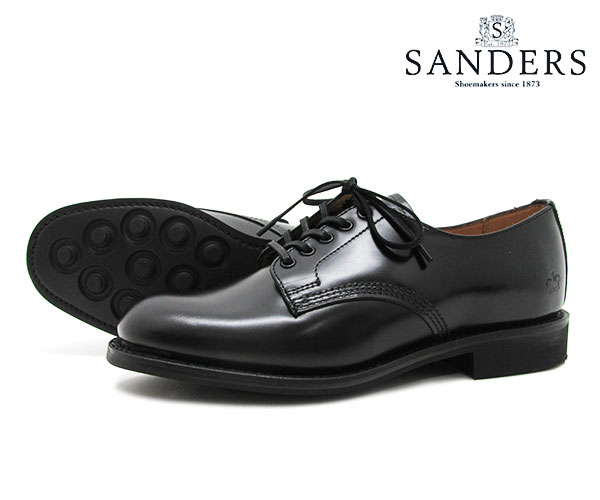 【クーポン対象外※ご利用後も適用前の価格にて販売】SANDERS サンダース Female Plain Toe Shoe レディース プレーン トゥ シュー 1522B ブラック ビジネス シューズ BLACK 〔FL〕