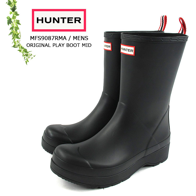 送料無料キャンペーン ラバーブーツ レインブーツ ハンター 秋冬 Sk Mid Boot Play Original Mfs9087rma 25cm 26cm 27cm 28cm ブラック メンズ Hunter Mfs9087rma Sdnt Project Herzen Spb Ru
