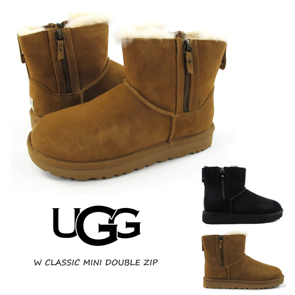 UGG クラシックミニ 24cm CLASSIC MINI 5854W 黒色 - ブーツ