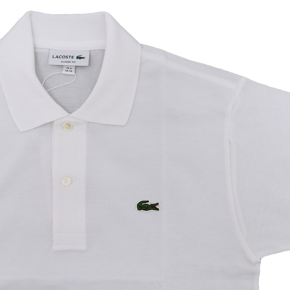 海外限定 LACOSTE ラコステ L1212AL 半袖 ポロシャツ コットン 鹿の子