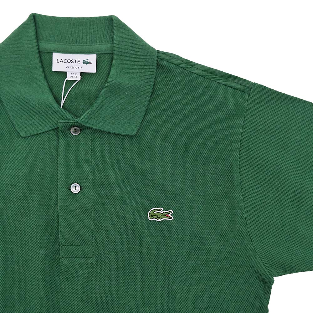 海外限定 LACOSTE ラコステ L1212AL 半袖 ポロシャツ コットン 鹿の子