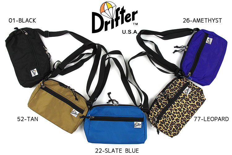 ドリフターショルダーバッグレディースメンズDrifterトライアングルショルダーTRIANGLESHOULDER軽量カバンブラック/ベージュ/ブルー/レオパード/パープル/グリーン/オレンジDFV1250