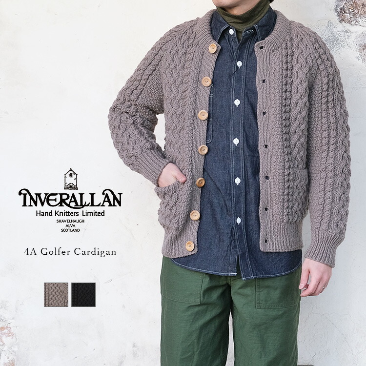 楽天市場】Inver Allan インバーアラン 3A Lumber Cardigan ランバー 