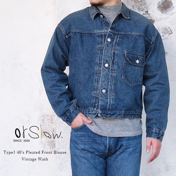 楽天市場】orSlow オアスロウ 03-6011-81 40's PLEATED FRONT