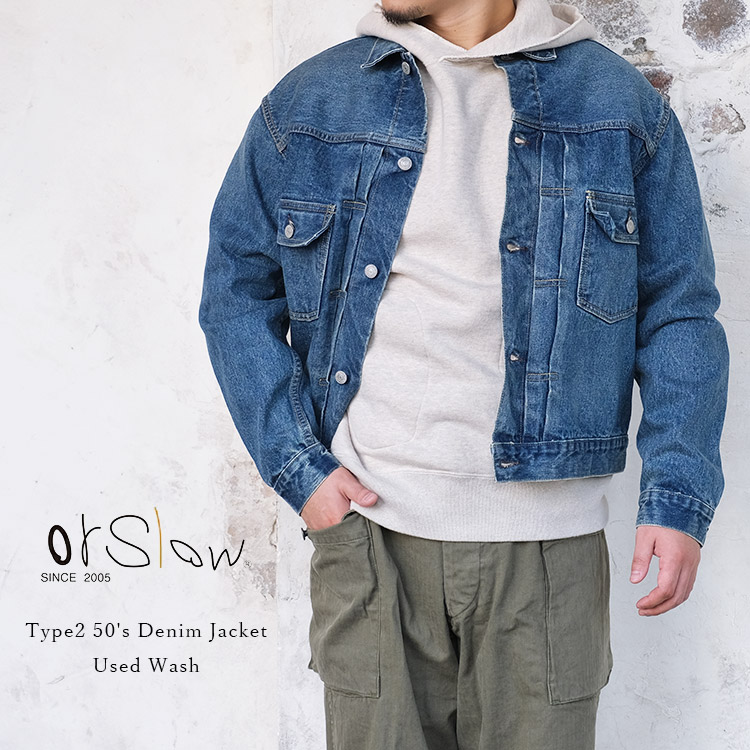 楽天市場】orSlow オアスロウ 01-6002 50's DENIM JACKET メンズ