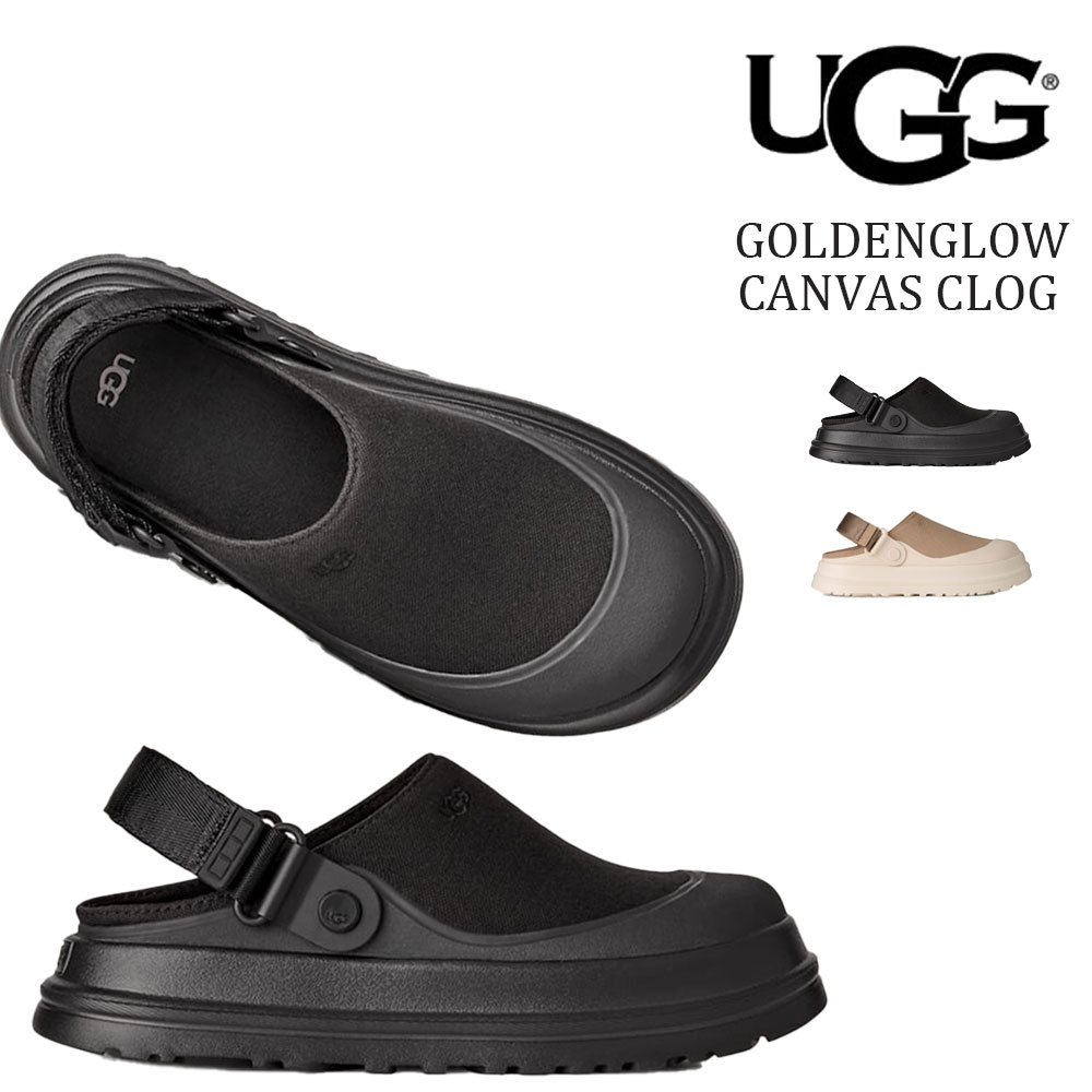 アグ レディース スリッポン シューズ ゴールデングロウ キャンバス クロッグ UGG GOLDENGLOW CANVAS CLOG 1175295｜FLISCO