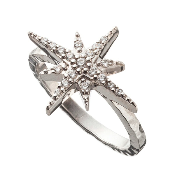アルテミスキングス ノーススター リング 指輪 シルバー925 キュービックジルコニア エレノアジュエリー Jewelry AKR0046 ユニセックス【アルテミスキングス正規販売店】【Artemis Kings】【送料無料】【プレゼントにおすすめ】【モノ・フロート】