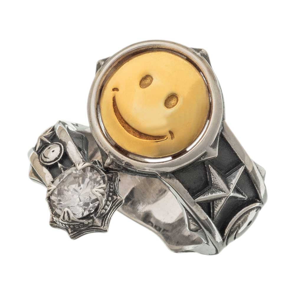 アルテミスクラシック ニコリング ACR0304 ArtemisClassic Smile ring しろがね色添え物 silver jewelry