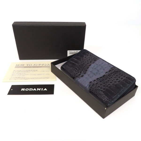 ★ロダニア ラウンドファスナー ワニ革 クロコダイル カイマン 長財布★ 楽天市場】【未使用】RODANIA ロダニア 長財布 ロングウォレット