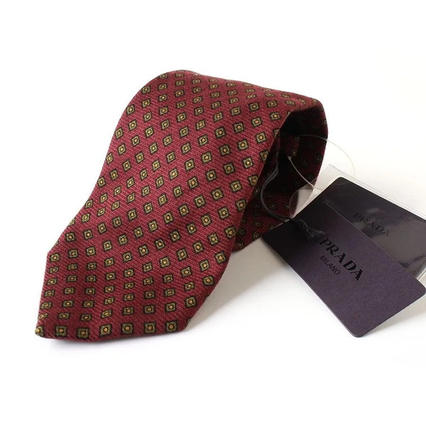 楽天市場】【新品】PRADA (プラダ) シルクネクタイ NAVY R150 ネイビー