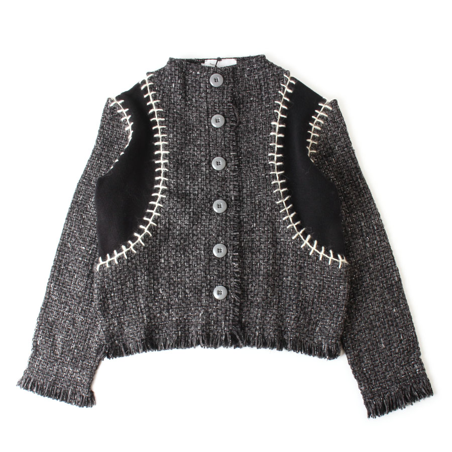 【未使用】Brand Unique ブランドユニーク ジャケット グレー×ブラック 00 イタリア製
