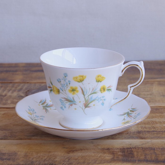 【楽天市場】コルクラフ 黄色 キンポウゲ 花柄 コーヒーカップ&ソーサー Colclough Buttercup コルクロー #250507 ...