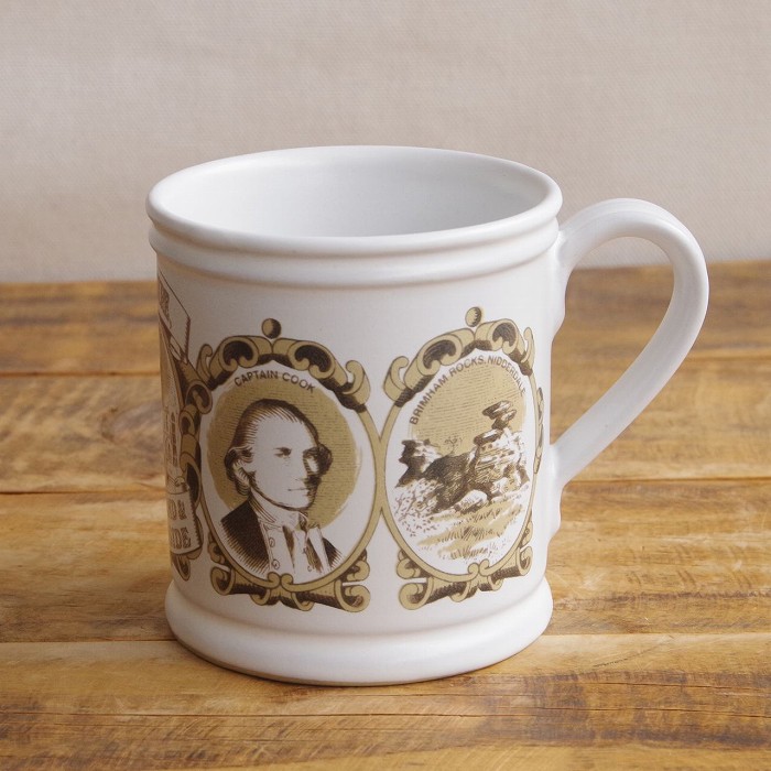 デンビー マグカップ YORKSHIRE キャドバリー ノベルティ DENBY Cadbury Regions&Counties England カーキ ブラウン #250425-8【海外直輸入中古品】