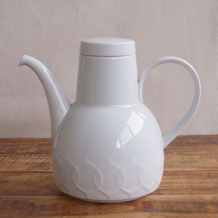 ローゼンタール ロータス ホワイト コーヒーポット Rosenthal Lotus Green #260120 【海外直輸入中古品】