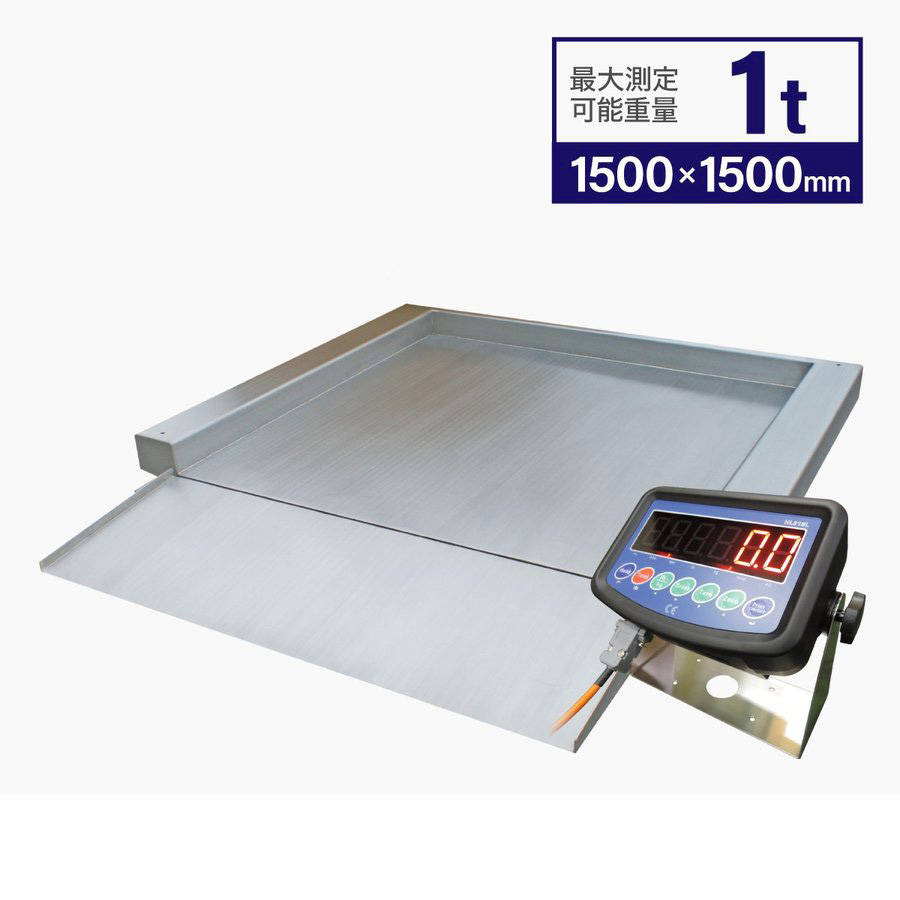 楽天市場】ステンレス超低床フロアスケール3t 1,500x1,500mm