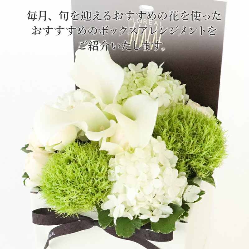 スーパーsale中ポイント5倍 今月の花 6月 カラー 花 ギフト 誕生日 フラワーボックス フロレアル マンスリーリコメンド シャンパーニュ ボックスフラワー 生花 フォト付 楽天1位 あす楽 送料無料 お花 フラワーアレンジメント お祝い 開店祝い Napierprison Com