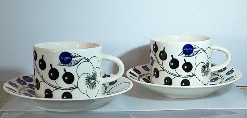 楽天市場】【アラビア】パラティッシブラック結婚祝い食器セット