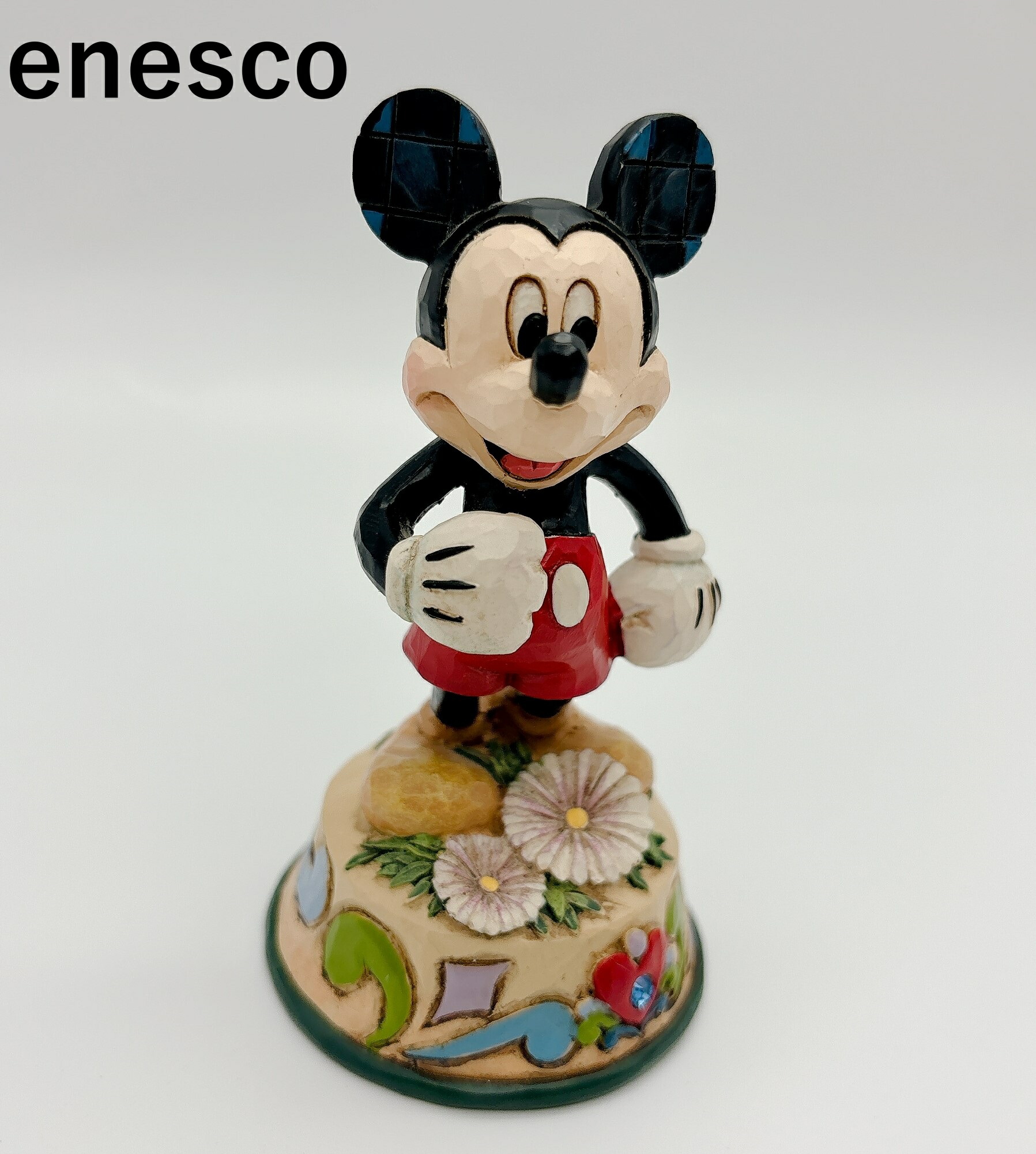 【エネスコ】バースデーミッキー９月「サファイア」誕生石　誕生日　アスター　ディズニーフィギュリン　4033966ミッキーマウス 【結婚祝】【出産祝】【退職祝】【引越祝】【還暦祝】【記念品】【誕生日】