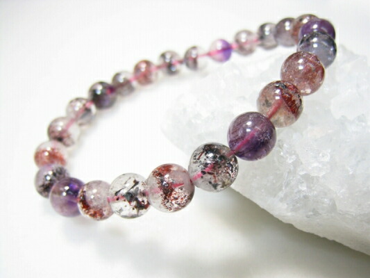 楽天市場】トルマリン ブレス 直径約8mm玉 22粒 腕周り約17.6cm