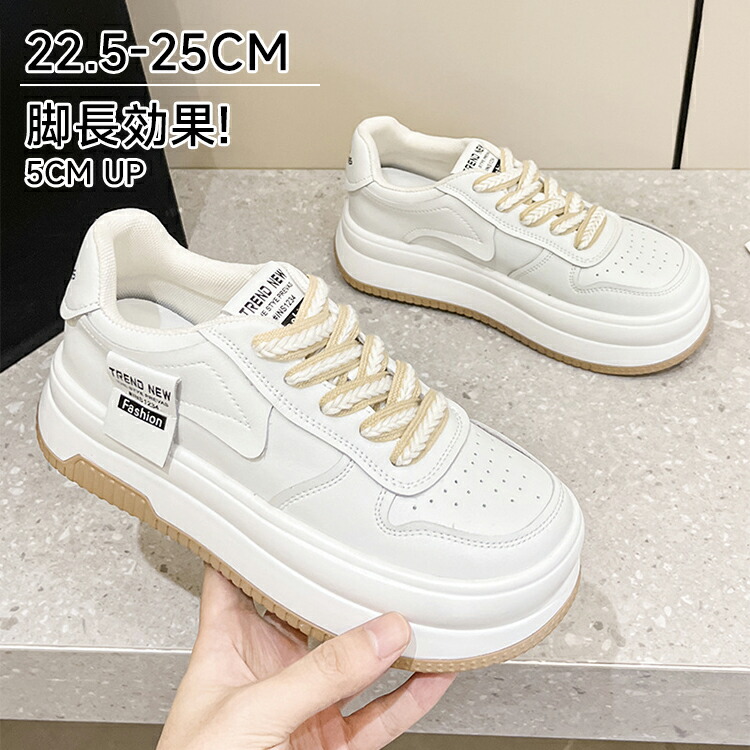 楽天市場】超軽量厚底スニーカー レディース 靴 くつ スニーカー 22