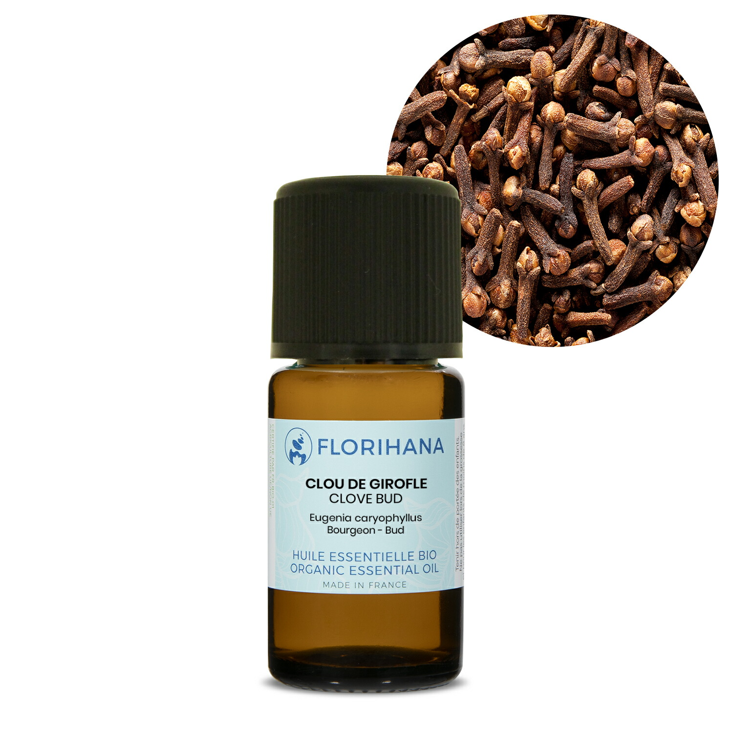 【オーガニック】 クローブバット　15g(14.40ml) 【精油 エッセンシャルオイル アロマオイル アロマ フロリハナ Florihana】