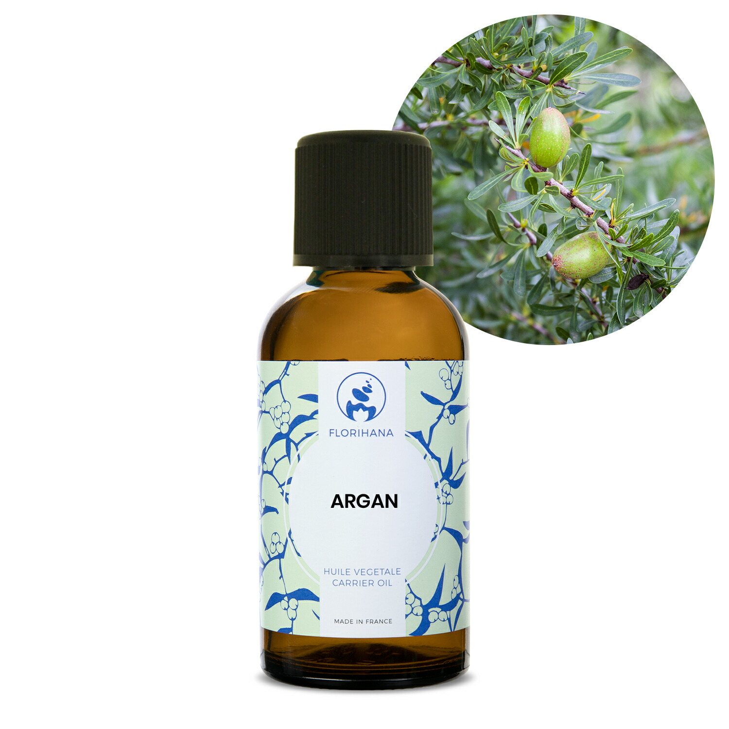 【オーガニック】 アルガン 50ml 未精製 【キャリアオイル 植物油 ベースオイル スキンケア アロマ フロリハナ Florihana】