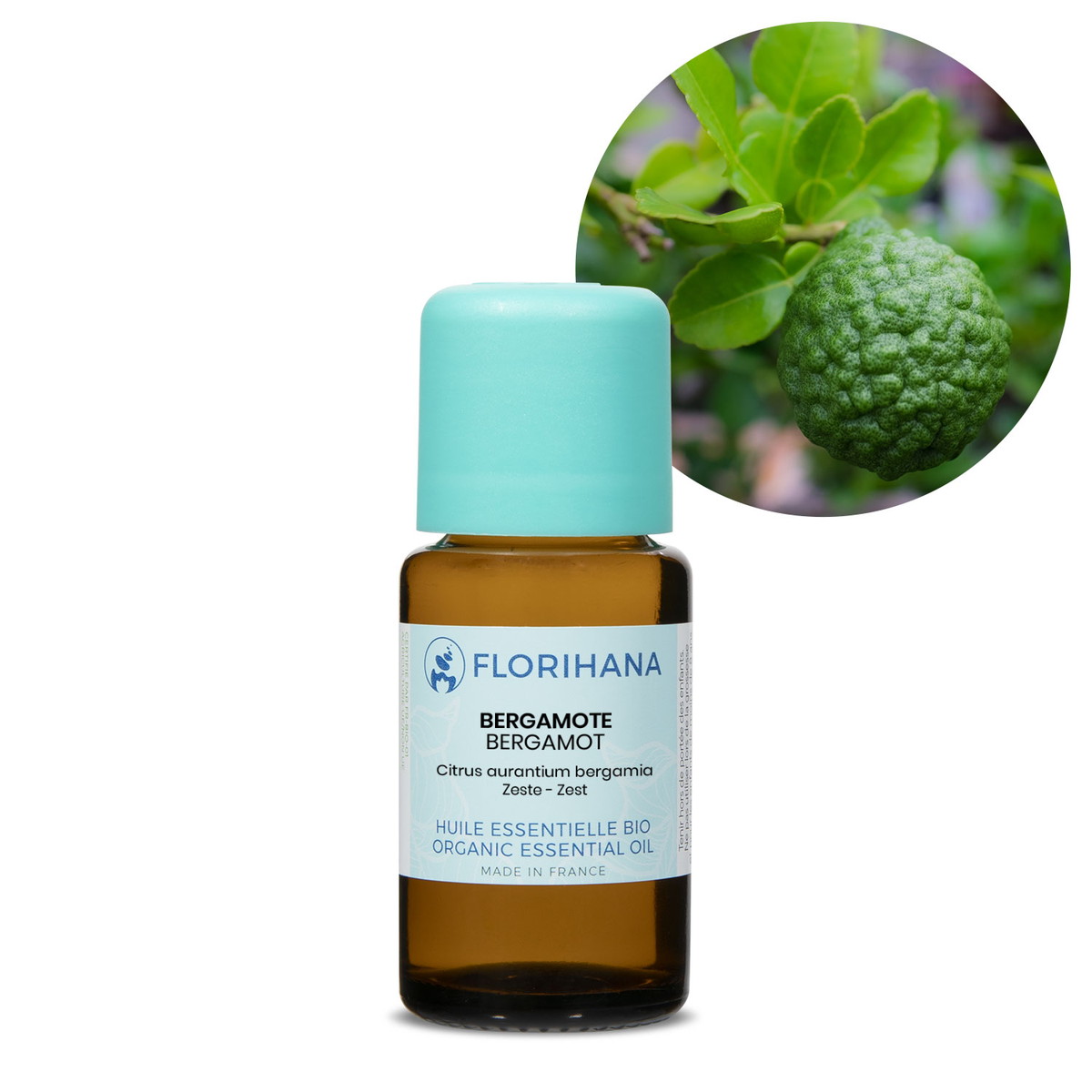 【オーガニック】 ベルガモット 15g(17.2ml) 【精油 エッセンシャルオイル アロマオイル アロマ フロリハナ Florihana】