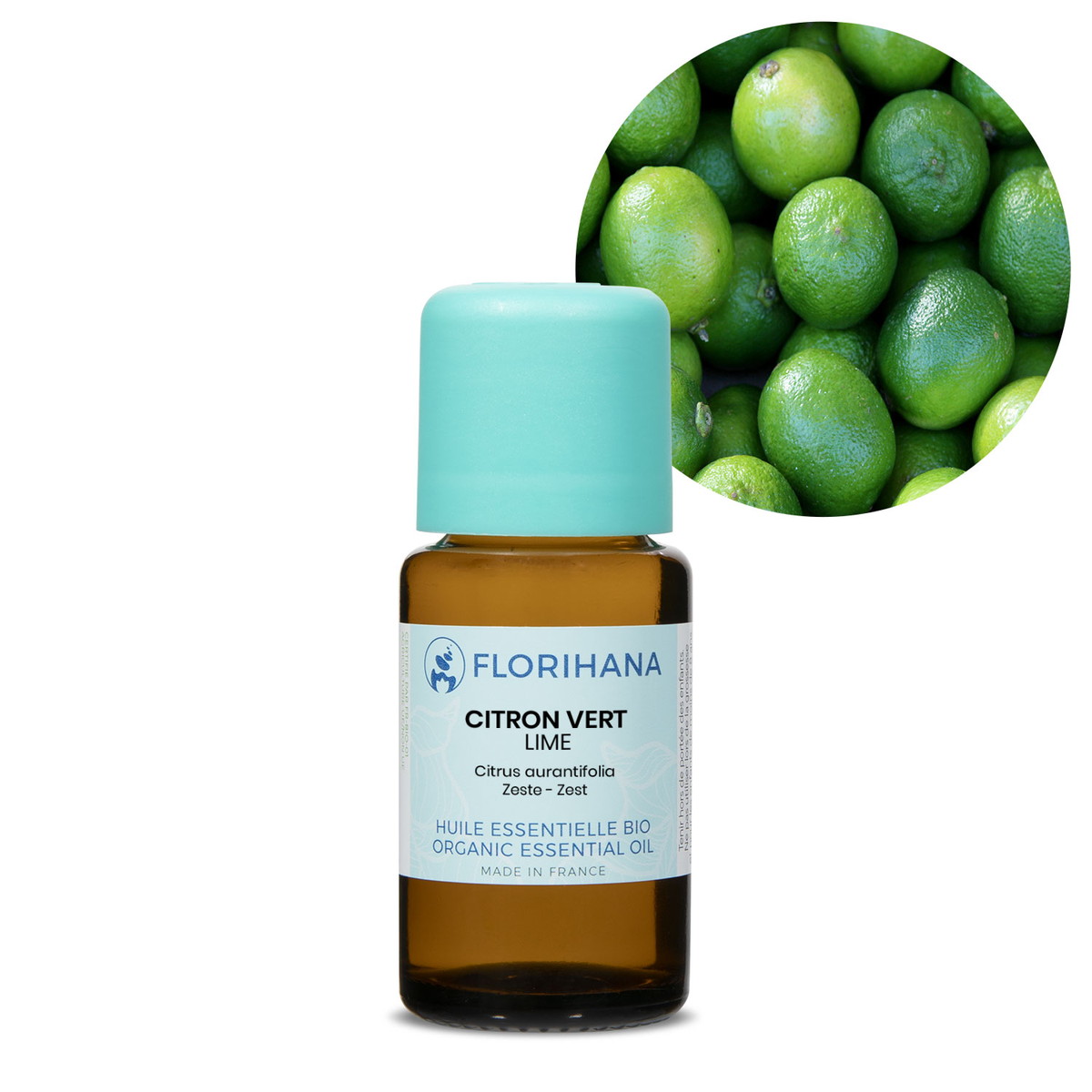 【オーガニック】 ライム 15g(17.2ml) 【精油 エッセンシャルオイル アロマオイル アロマ フロリハナ Florihana】