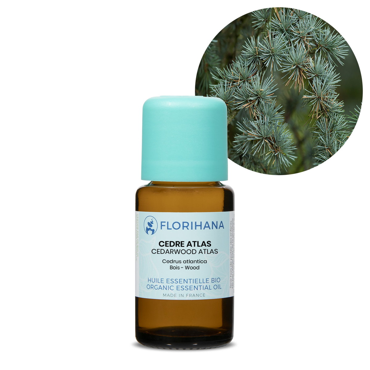 【オーガニック】 シダーウッド 15g(16.1ml) 【精油 エッセンシャルオイル アロマオイル アロマ フロリハナ Florihana】