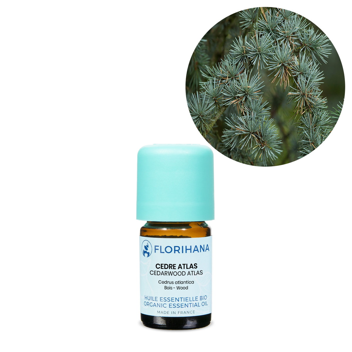 【オーガニック】 シダーウッド 5g(5.4ml) 【精油 エッセンシャルオイル アロマオイル アロマ フロリハナ Florihana】