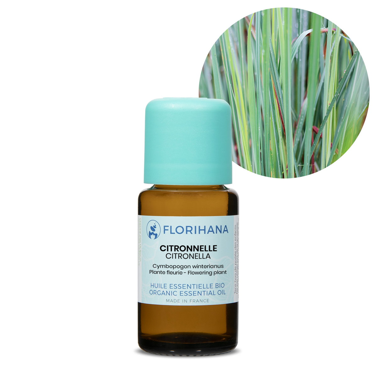 【オーガニック】 シトロネラ　15g(16.9ml) 【精油 エッセンシャルオイル アロマオイル アロマ フロリハナ Florihana】