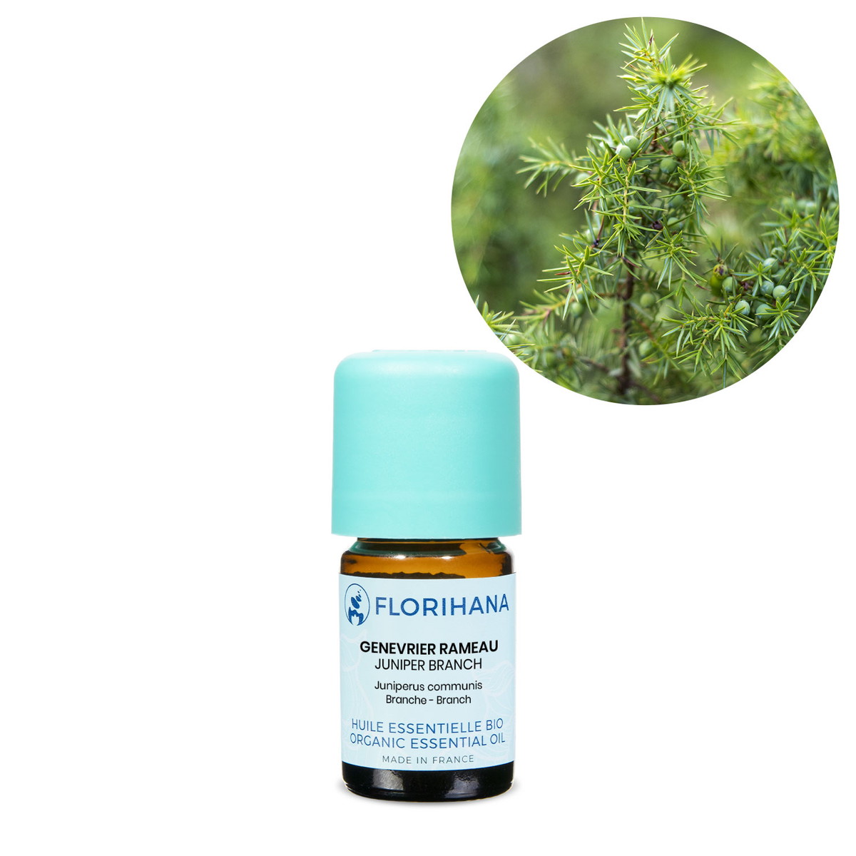 【オーガニック】 ジュニパーブランチ　5g(5.8ml) 【精油 エッセンシャルオイル アロマオイル アロマ フロリハナ Florihana】