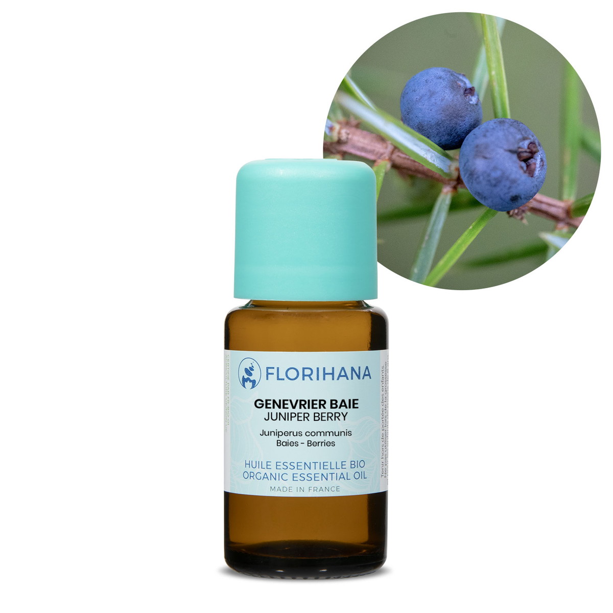 【オーガニック】 ジュニパーベリー 15g(17.4ml) 【精油 エッセンシャルオイル アロマオイル アロマ フロリハナ Florihana】