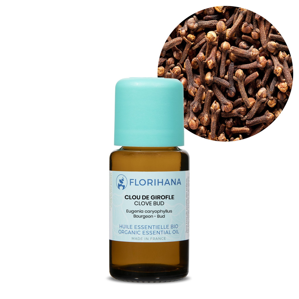 【オーガニック】 クローブバット　15ｇ(14.2ml) 【精油 エッセンシャルオイル アロマオイル アロマ フロリハナ Florihana】