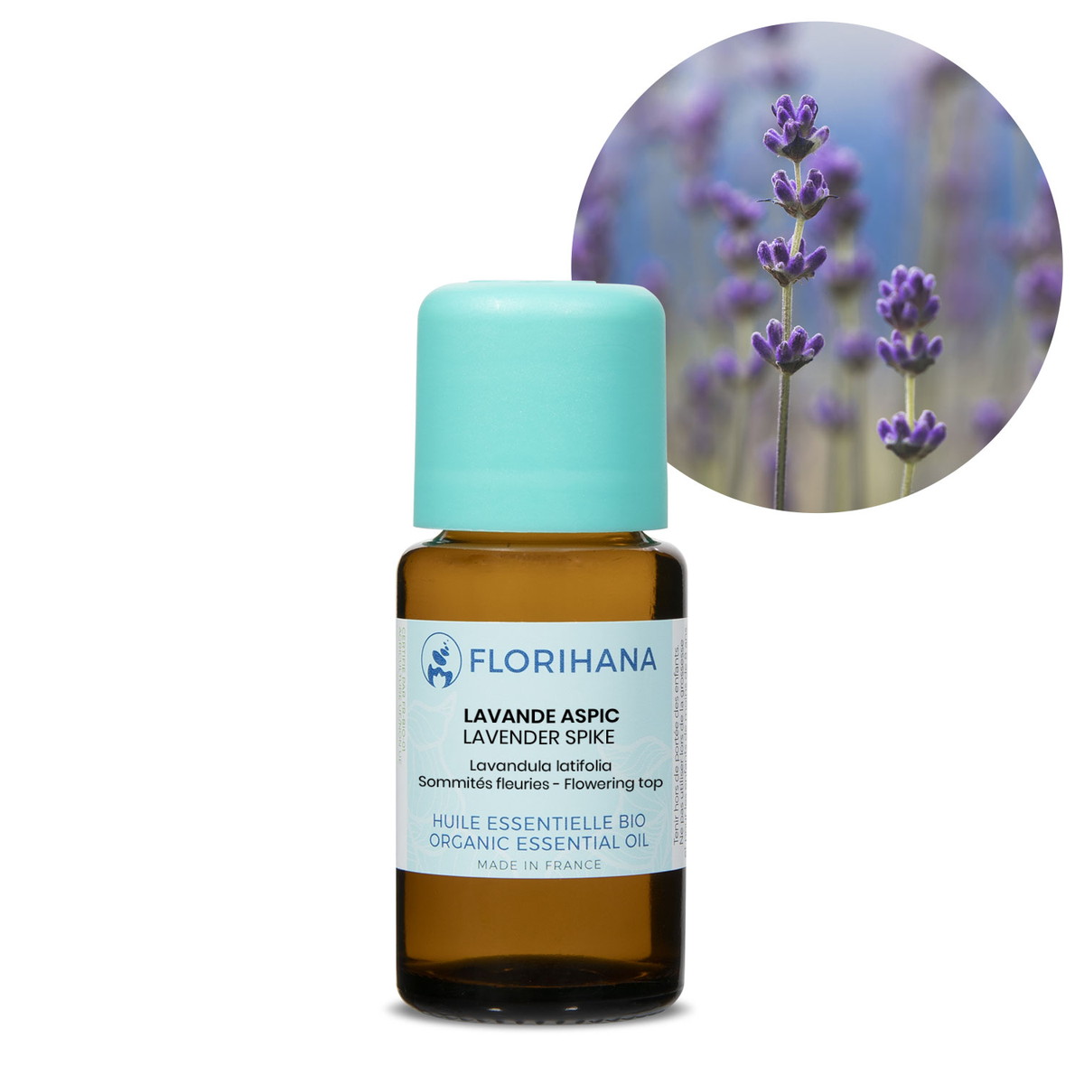 【オーガニック】 スパイク ラベンダー　15g(16.7ml) 【精油 エッセンシャルオイル アロマオイル アロマ フロリハナ Florihana】