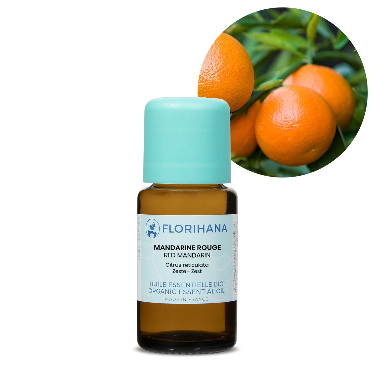 【オーガニック】 マンダリン　15g(17.6ml) 【精油 エッセンシャルオイル アロマオイル アロマ フロリハナ Florihana】