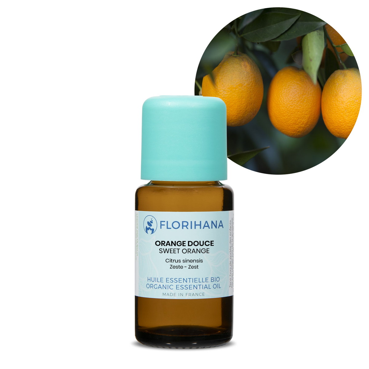 【オーガニック】 スイートオレンジ 15g(17.6ml) 【精油 エッセンシャルオイル アロマオイル アロマ フロリハナ Florihana】