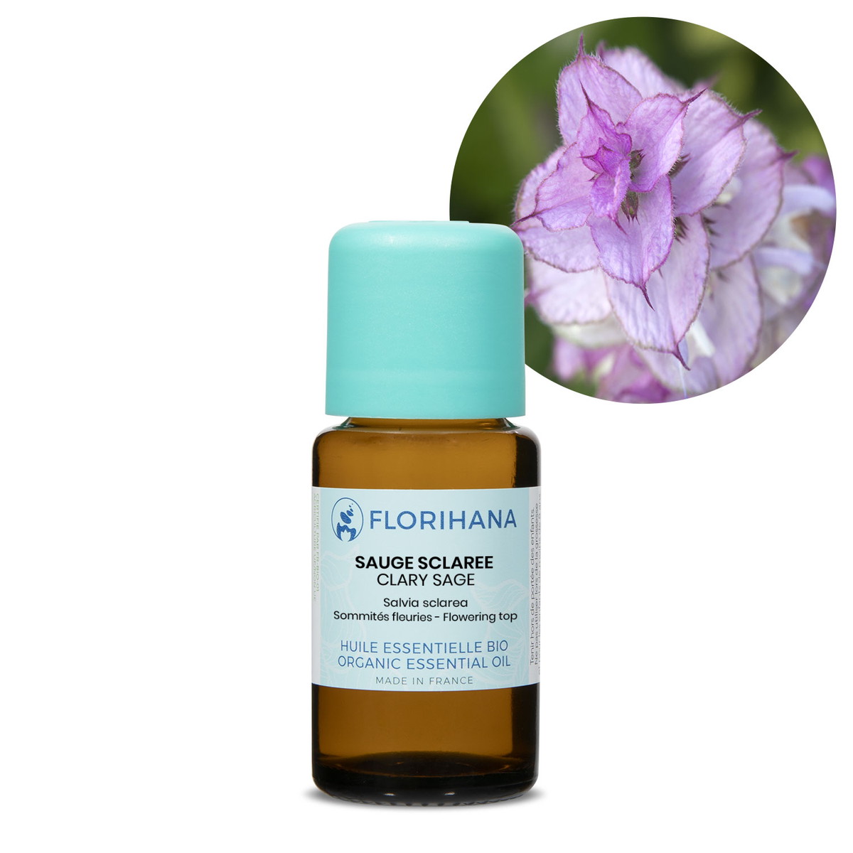 【オーガニック】 クラリセージ 15g(16.9ml) 【精油 エッセンシャルオイル アロマオイル アロマ フロリハナ Florihana】