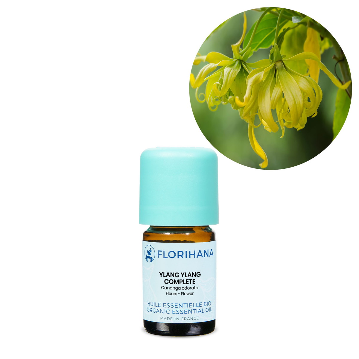 【オーガニック】 イランイラン コンプリート 5g(5.4ml) 【精油 エッセンシャルオイル アロマオイル アロマ フロリハナ Florihana】