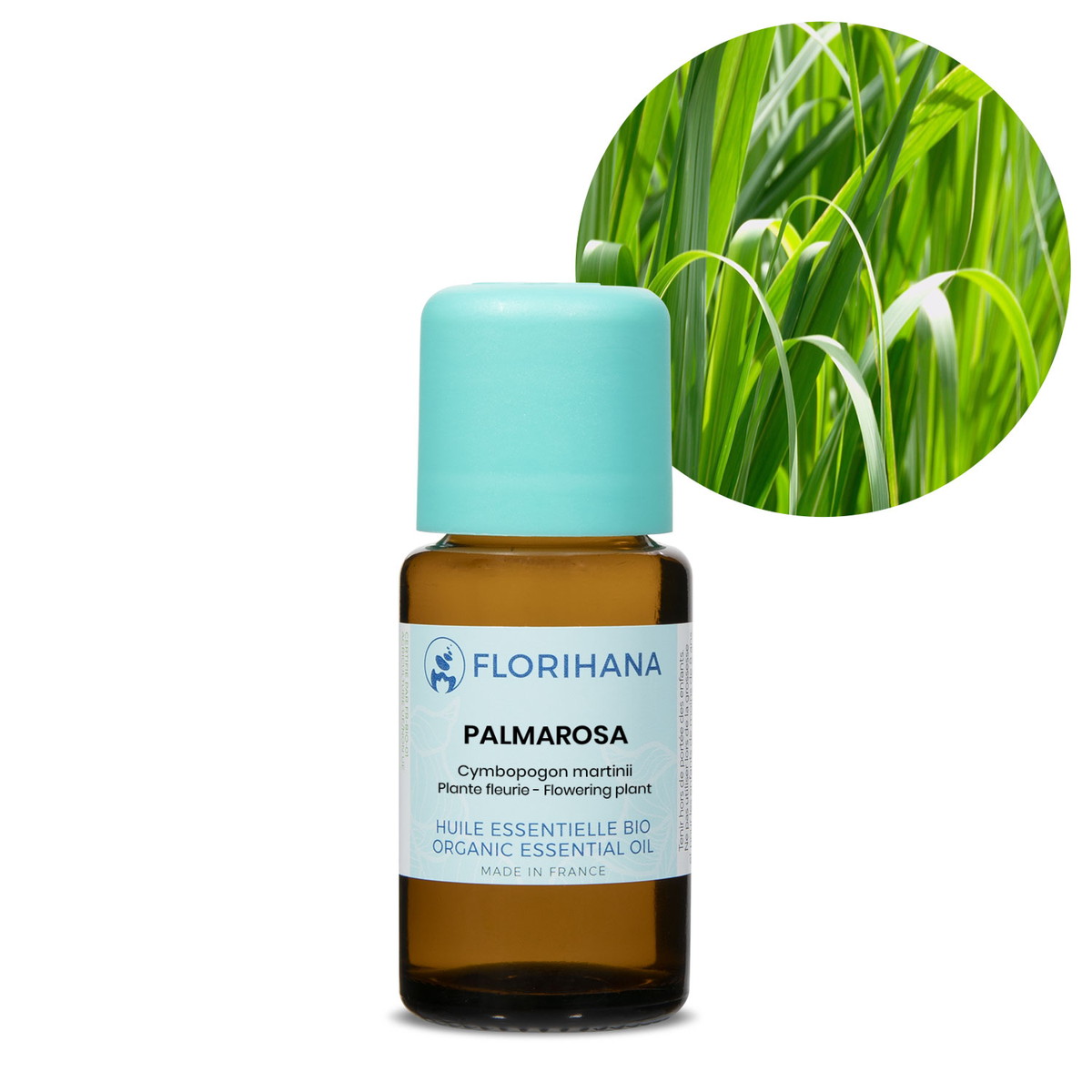 【オーガニック】 パルマローザ 15g(16.9ml) 【精油 エッセンシャルオイル アロマオイル アロマ フロリハナ Florihana】