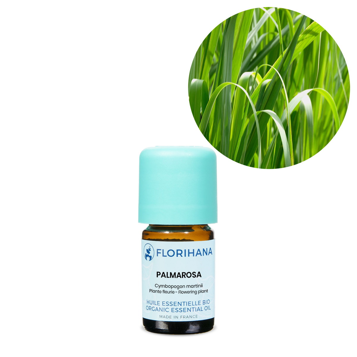 【オーガニック】 パルマローザ 5g(5.6ml) 【精油 エッセンシャルオイル アロマオイル アロマ フロリハナ Florihana】