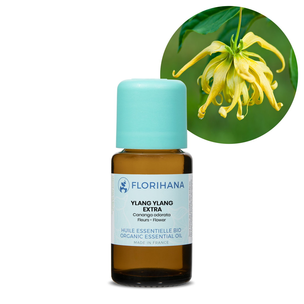 【オーガニック】 イランイラン エクストラ 15g(15.6ml) 【精油 エッセンシャルオイル アロマオイル アロマ フロリハナ Florihana】