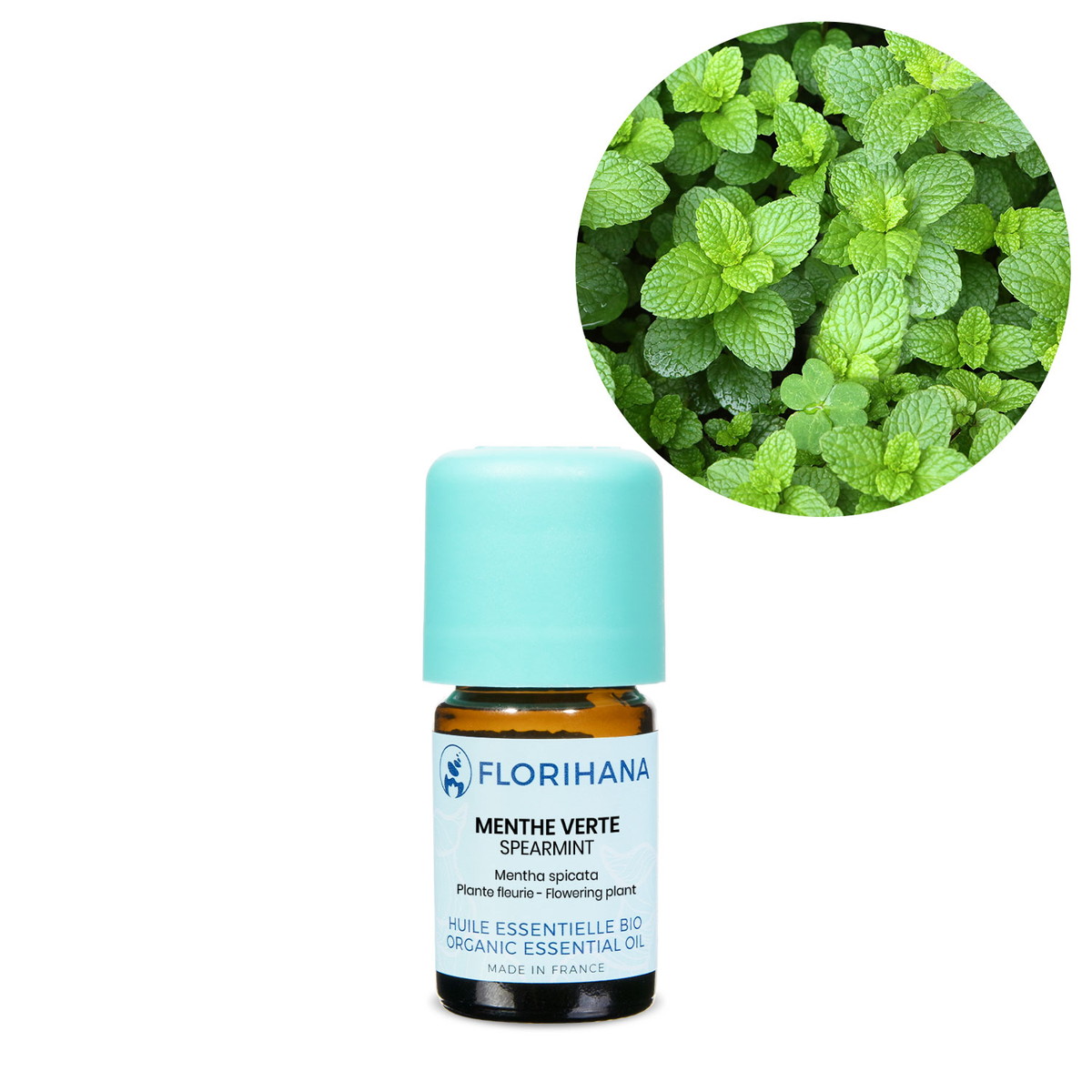 【オーガニック】 スペアミント 5g(5.3ml) 【精油 エッセンシャルオイル アロマオイル アロマ フロリハナ Florihana】
