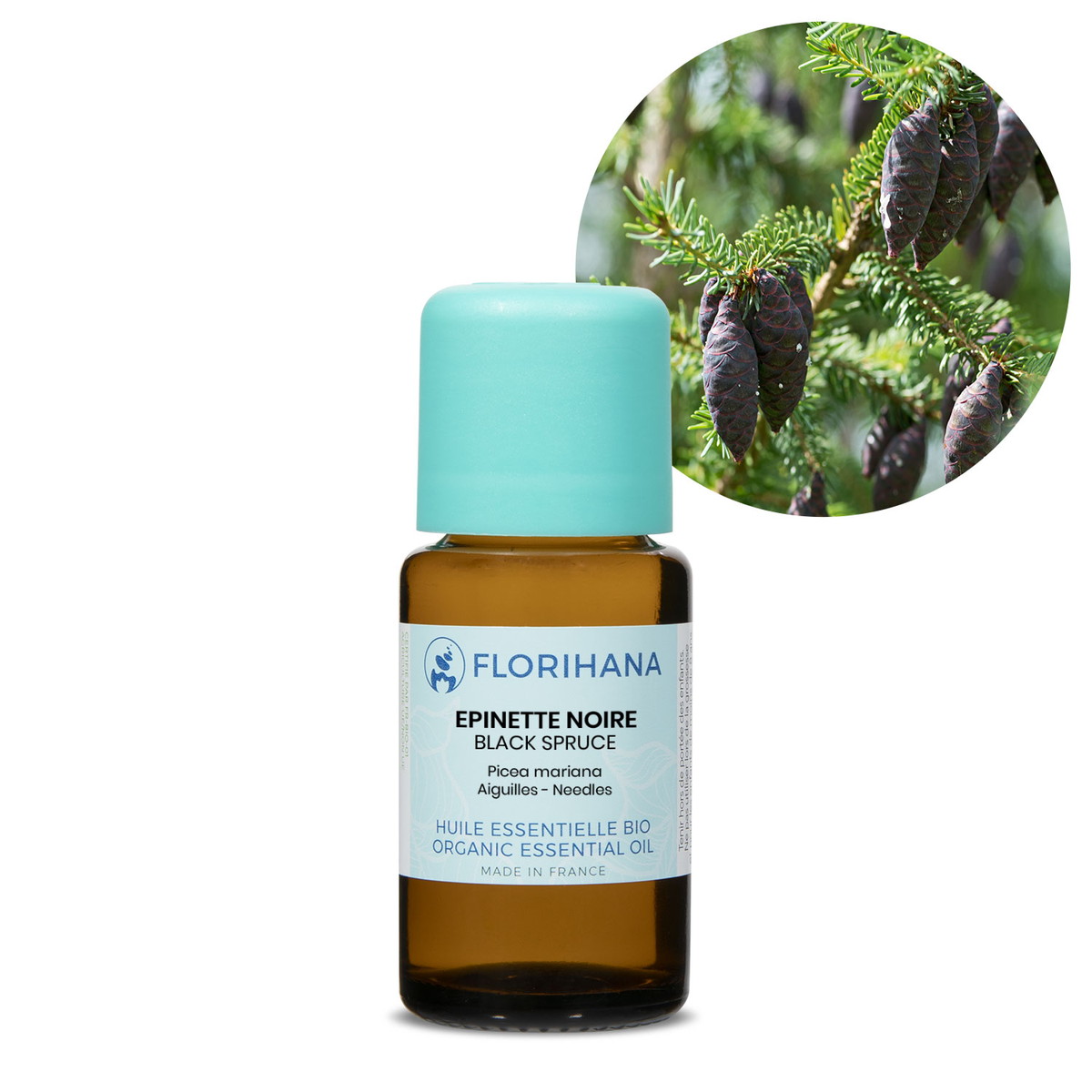 【オーガニック】 ブラックスプルース　15g(16.5ml) 【精油 エッセンシャルオイル アロマオイル アロマ フロリハナ Florihana】